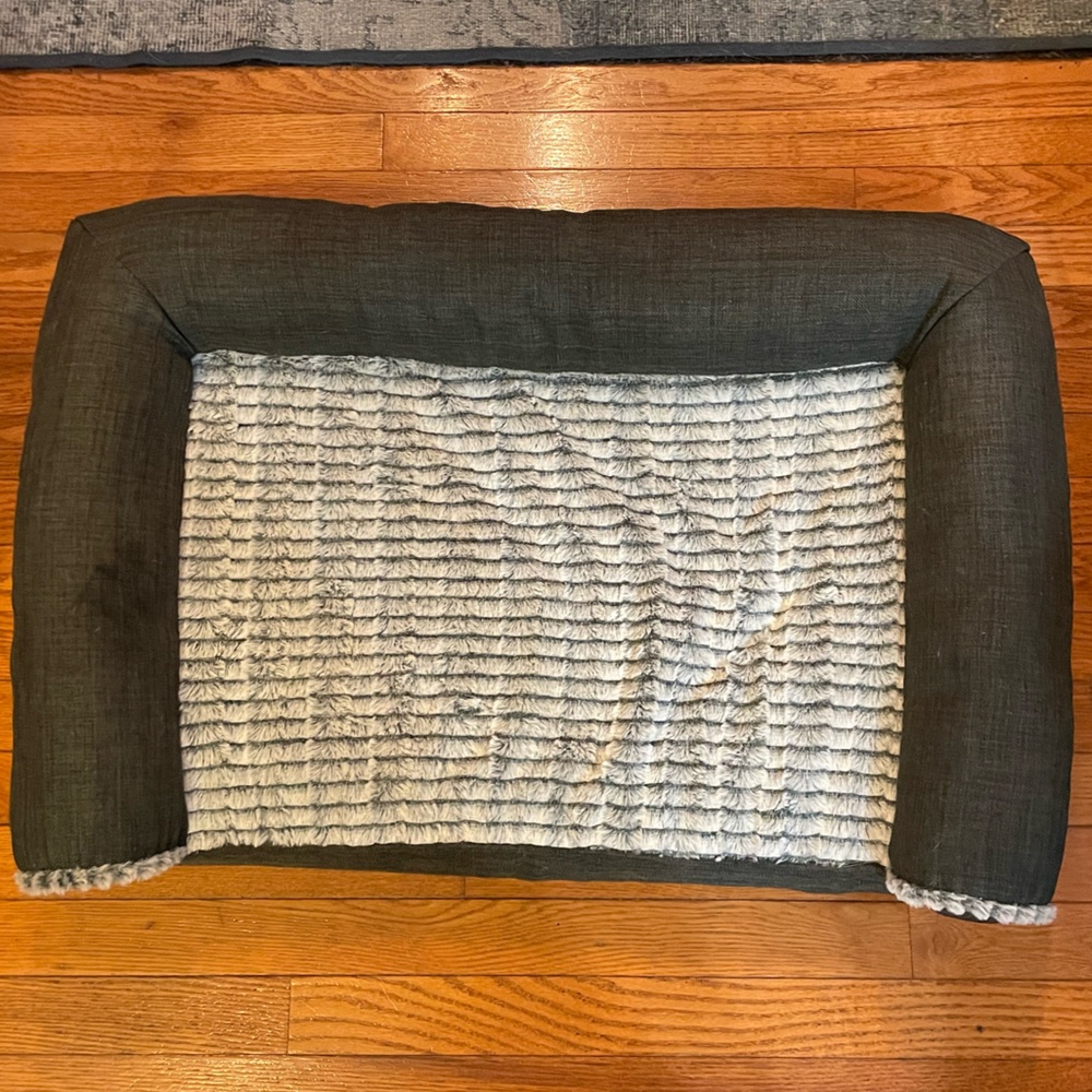 Dog Bed: Medium Orthopedic Bed, Gray - Picture 3 of 4